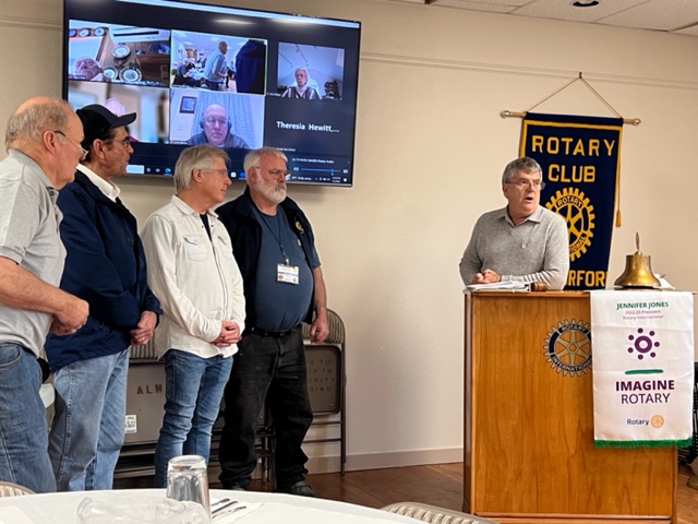 Court Boice and Peter Fritsch were inducted into Port Orford Rotary at the regular meeting.